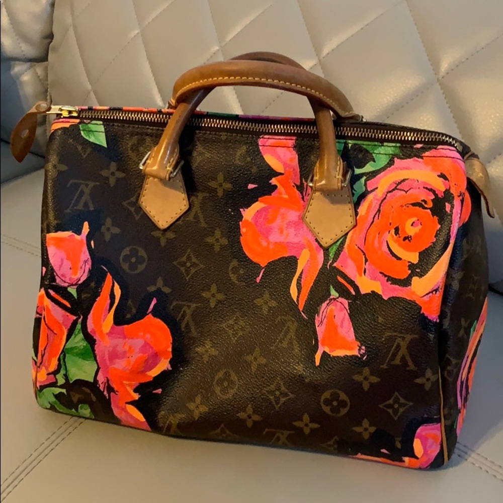 🌹Louis Vuitton 🌷Stephen Sprouse Roses Speedy30🌹 - Picture 10 of 16